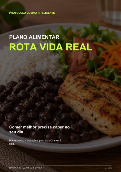 Capa real do Plano Alimentar Rota Vida Real